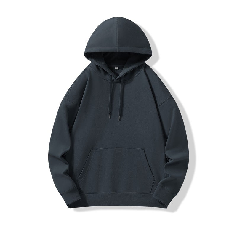 Hooded Sweater | Non-Deformable Pure Cotton Sweater Xinjiang Cotton Shoulder Pullover Autumn and Winter Solid Color ins Street Tide Hoodie