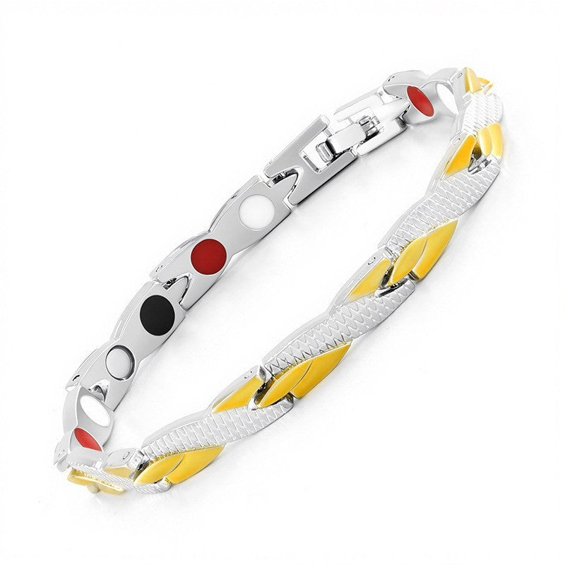 Temu Cross-Border Detachable Magnetic Bracelet European and American Fashion Unisex Couple Magnetic Bracelet Adjustable Watch Chain