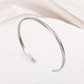 Cross-Border Fashion Personalized Electroplated Non-Fading Women's Bracelet with a Light Luxury and High-End Feel, Open Ring-Shaped Simple Bracelet