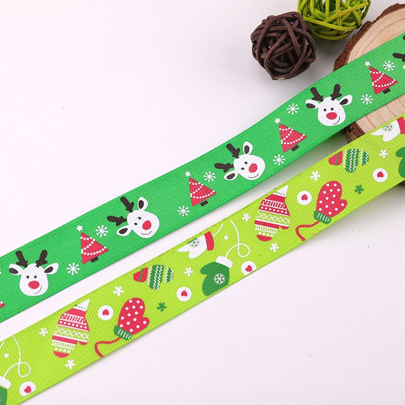Cross-border Special Ribbon Wedding Christmas Packaging Ribbon Wholesale Exquisite Ribbon Gift Colorfulful Christmas Ribbon