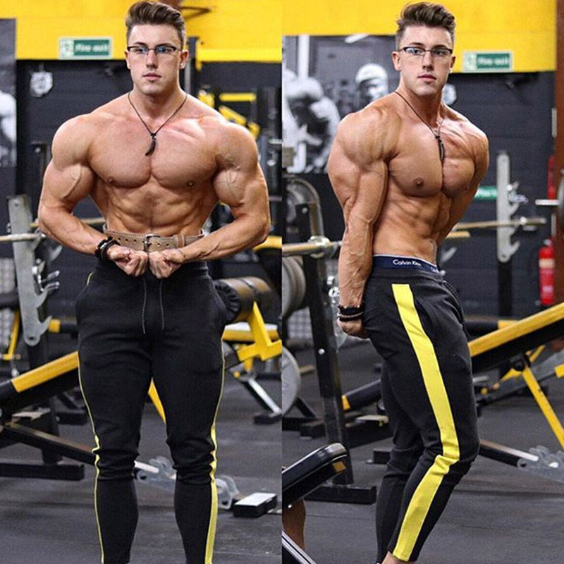 Trousers Men's Four-season Men's Outdoor Sports Leg Casual Pants Side-stitched Stretch Slim Pants