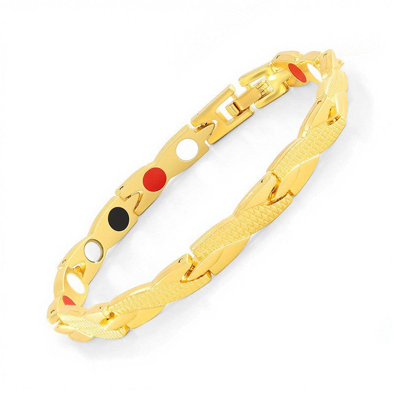 Temu Cross-Border Detachable Magnetic Bracelet European and American Fashion Unisex Couple Magnetic Bracelet Adjustable Watch Chain