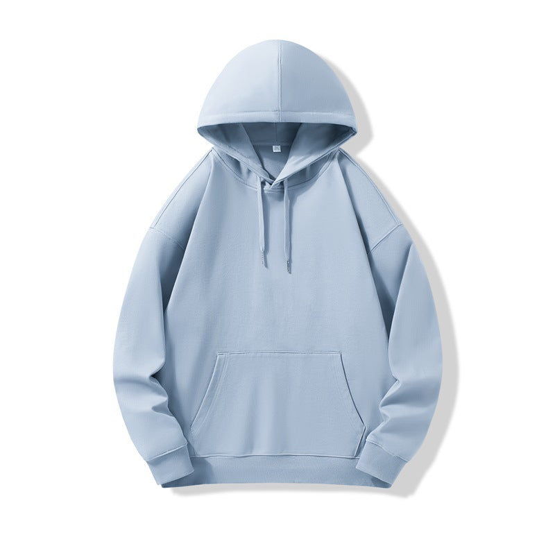 Hooded Sweater | Non-Deformable Pure Cotton Sweater Xinjiang Cotton Shoulder Pullover Autumn and Winter Solid Color ins Street Tide Hoodie