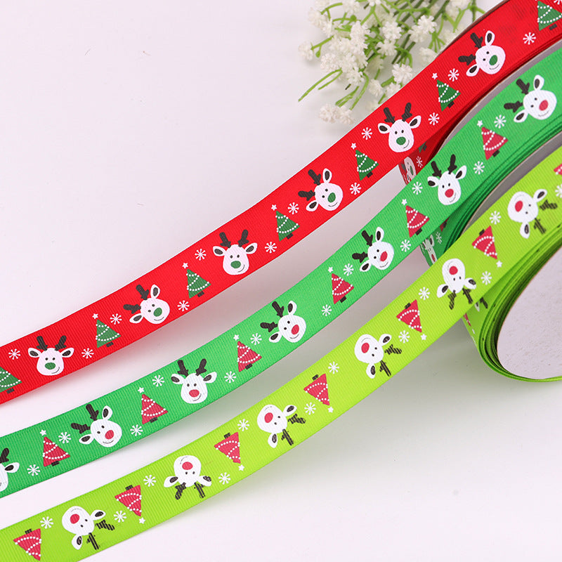 Cross-border Special Ribbon Wedding Christmas Packaging Ribbon Wholesale Exquisite Ribbon Gift Colorfulful Christmas Ribbon