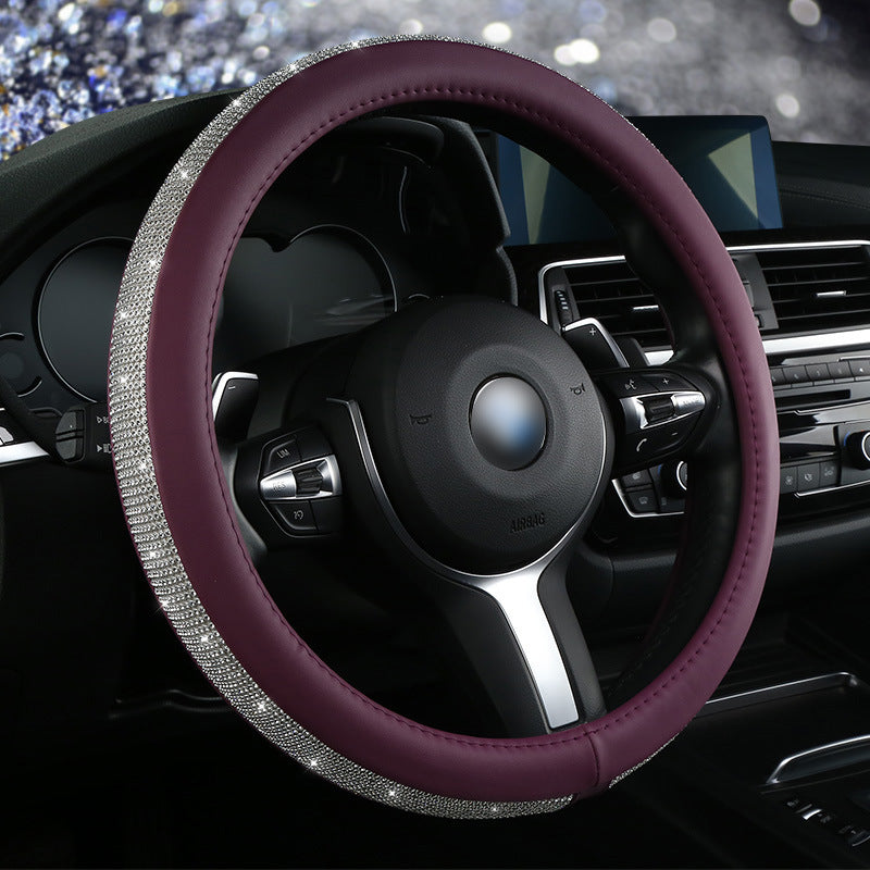 Hot drilling car steering wheel cover Diamond full diamond ladies cute steering wheel cover Amazon Four Seasons General wholesale