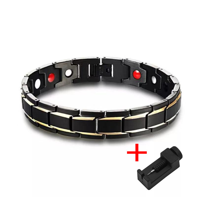 Temu Cross-Border Detachable Magnetic Bracelet European and American Fashion Unisex Couple Magnetic Bracelet Adjustable Watch Chain
