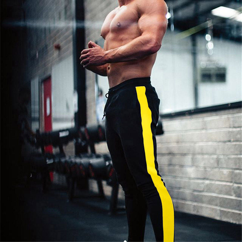 Trousers Men's Four-season Men's Outdoor Sports Leg Casual Pants Side-stitched Stretch Slim Pants