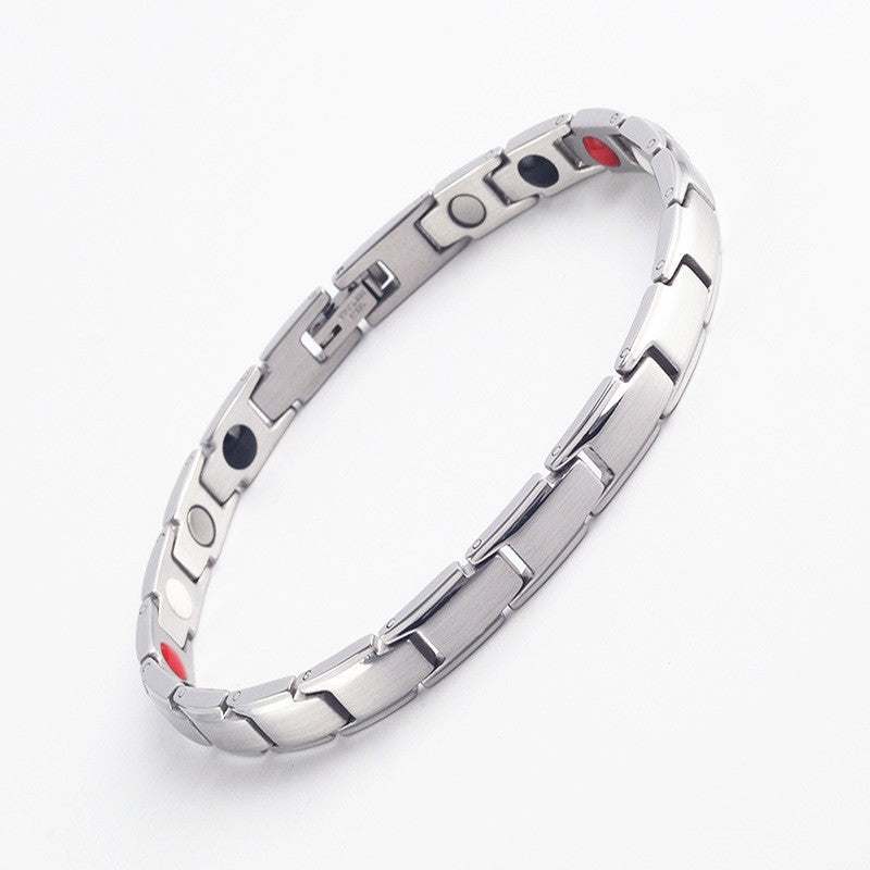 Temu Cross-Border Detachable Magnetic Bracelet European and American Fashion Unisex Couple Magnetic Bracelet Adjustable Watch Chain