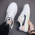 Men's Shoes Korean Style Trendy All-match Trendy Shoes Sports Winter 2023 New White Shoes Skate Shoes Waterproof Casual Leather Shoes