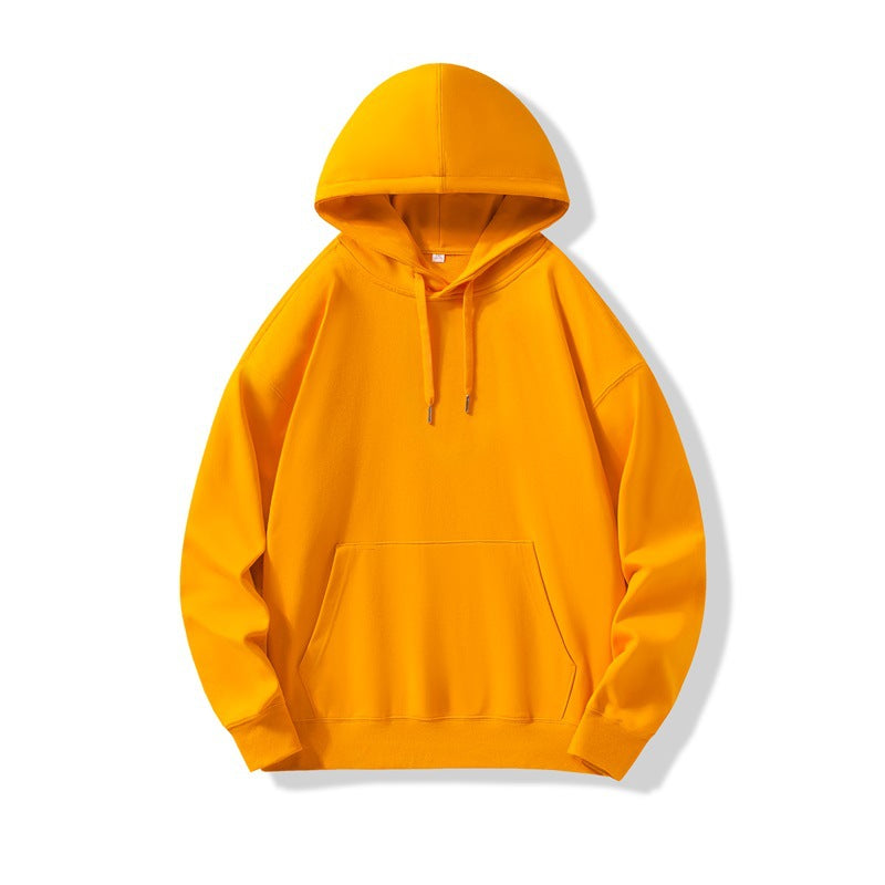 Hooded Sweater | Non-Deformable Pure Cotton Sweater Xinjiang Cotton Shoulder Pullover Autumn and Winter Solid Color ins Street Tide Hoodie