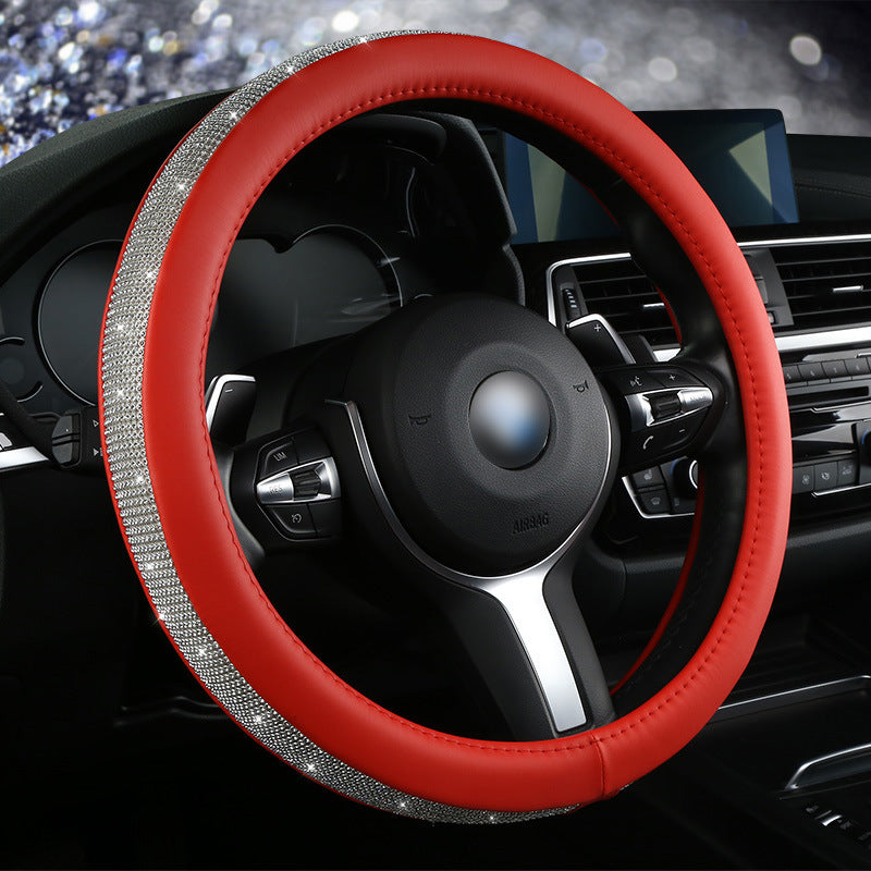 Hot drilling car steering wheel cover Diamond full diamond ladies cute steering wheel cover Amazon Four Seasons General wholesale