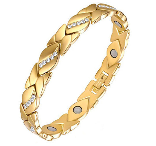 Temu Cross-Border Detachable Magnetic Bracelet European and American Fashion Unisex Couple Magnetic Bracelet Adjustable Watch Chain