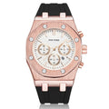 Foreign Trade Products: Men's Watch with Three Dials, Multi-Functional, Sports, Waterproof, Men's Fashion Casual Watch, Cross-Border Hot-Selling Item