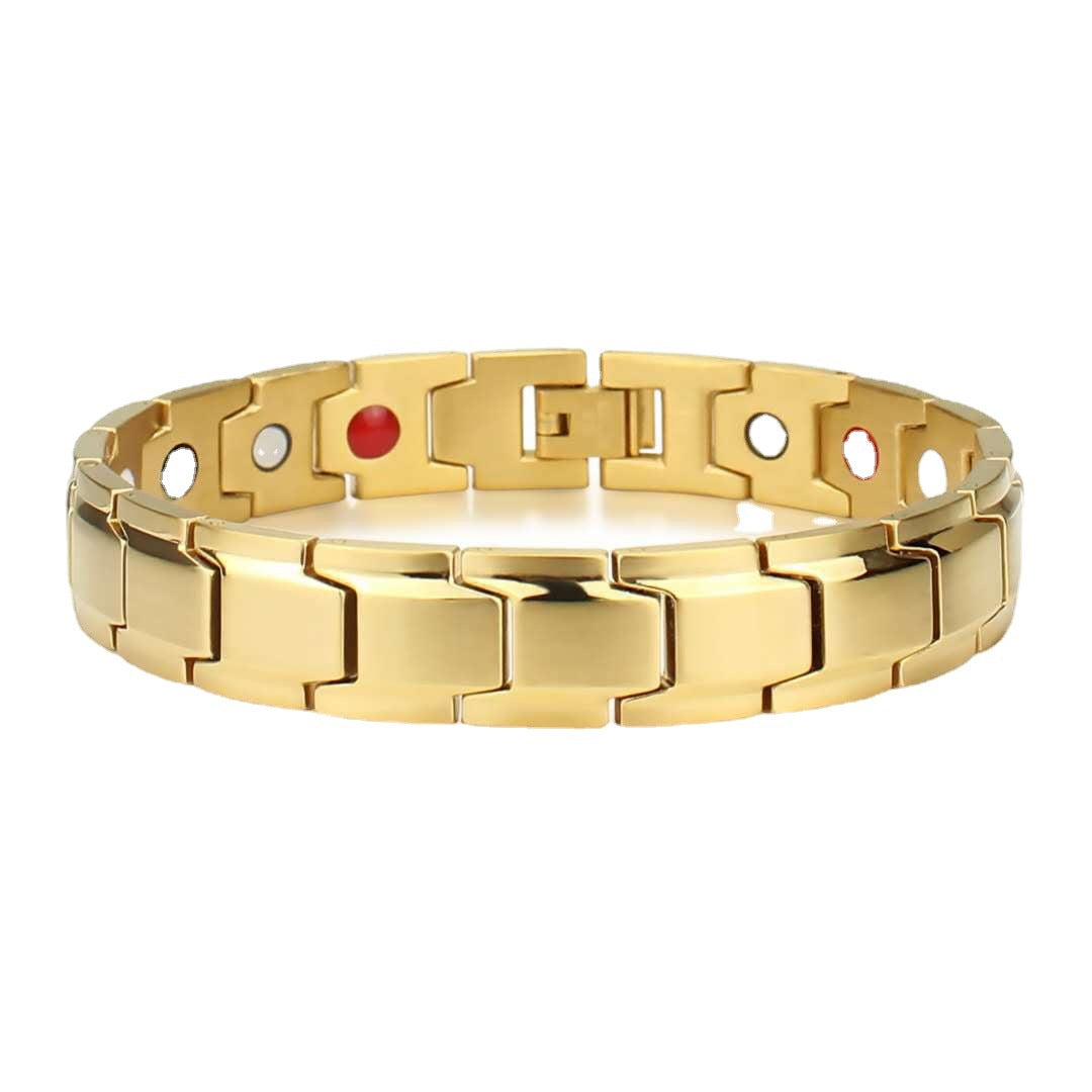 Temu Cross-Border Detachable Magnetic Bracelet European and American Fashion Unisex Couple Magnetic Bracelet Adjustable Watch Chain