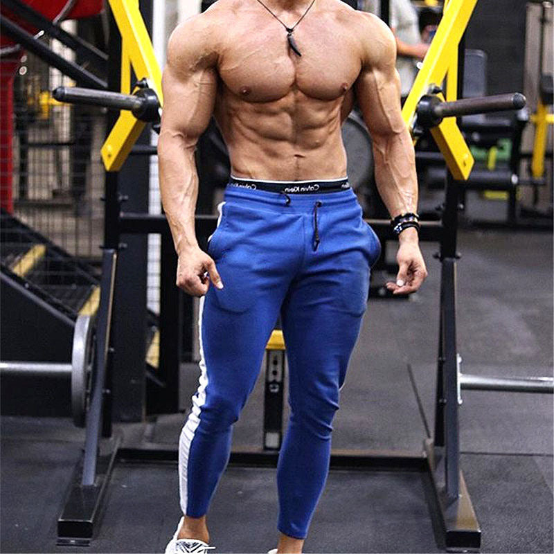 Trousers Men's Four-season Men's Outdoor Sports Leg Casual Pants Side-stitched Stretch Slim Pants