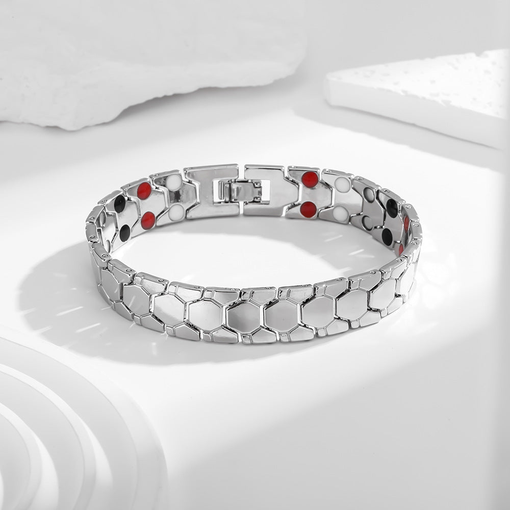Temu Cross-Border Detachable Magnetic Bracelet European and American Fashion Unisex Couple Magnetic Bracelet Adjustable Watch Chain