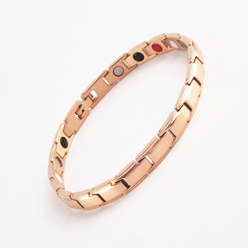 Temu Cross-Border Detachable Magnetic Bracelet European and American Fashion Unisex Couple Magnetic Bracelet Adjustable Watch Chain