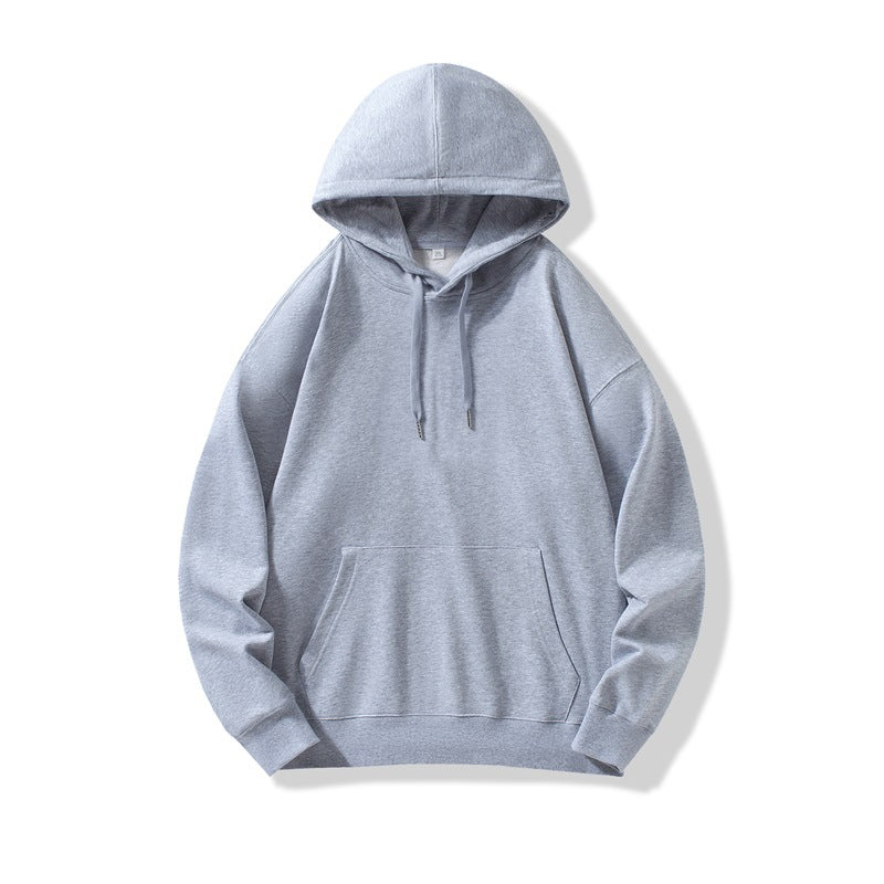 Hooded Sweater | Non-Deformable Pure Cotton Sweater Xinjiang Cotton Shoulder Pullover Autumn and Winter Solid Color ins Street Tide Hoodie