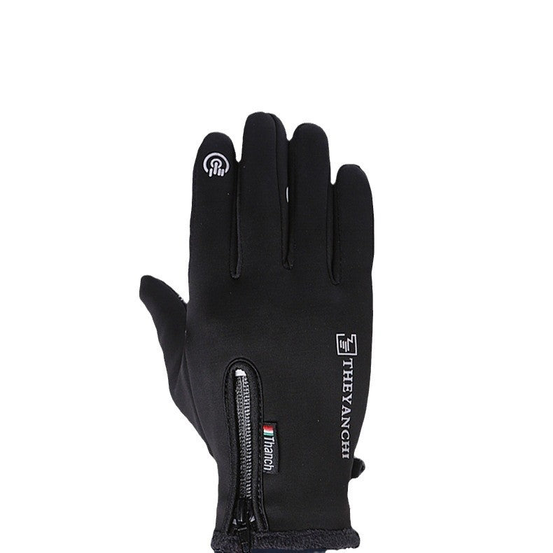 Gloves men's new autumn and winter warm finger touch screen waterproof riding outdoor manufacturers sports fitness gloves