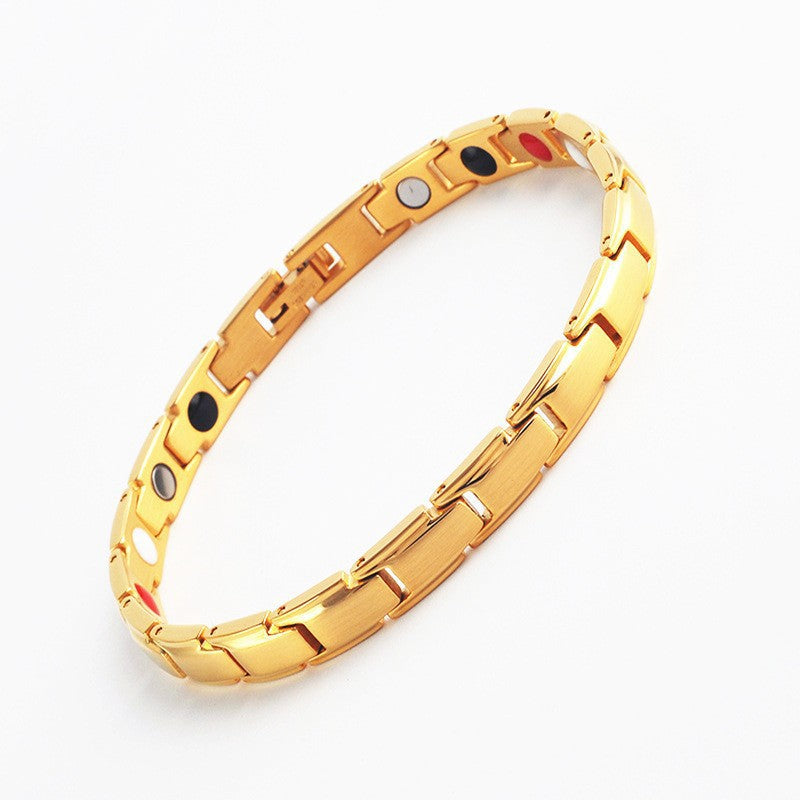 Temu Cross-Border Detachable Magnetic Bracelet European and American Fashion Unisex Couple Magnetic Bracelet Adjustable Watch Chain
