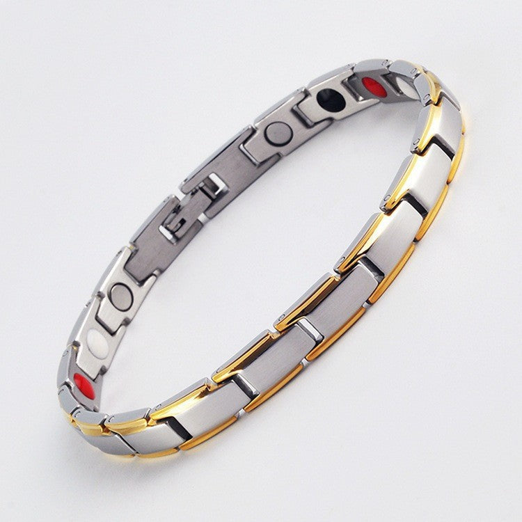 Temu Cross-Border Detachable Magnetic Bracelet European and American Fashion Unisex Couple Magnetic Bracelet Adjustable Watch Chain