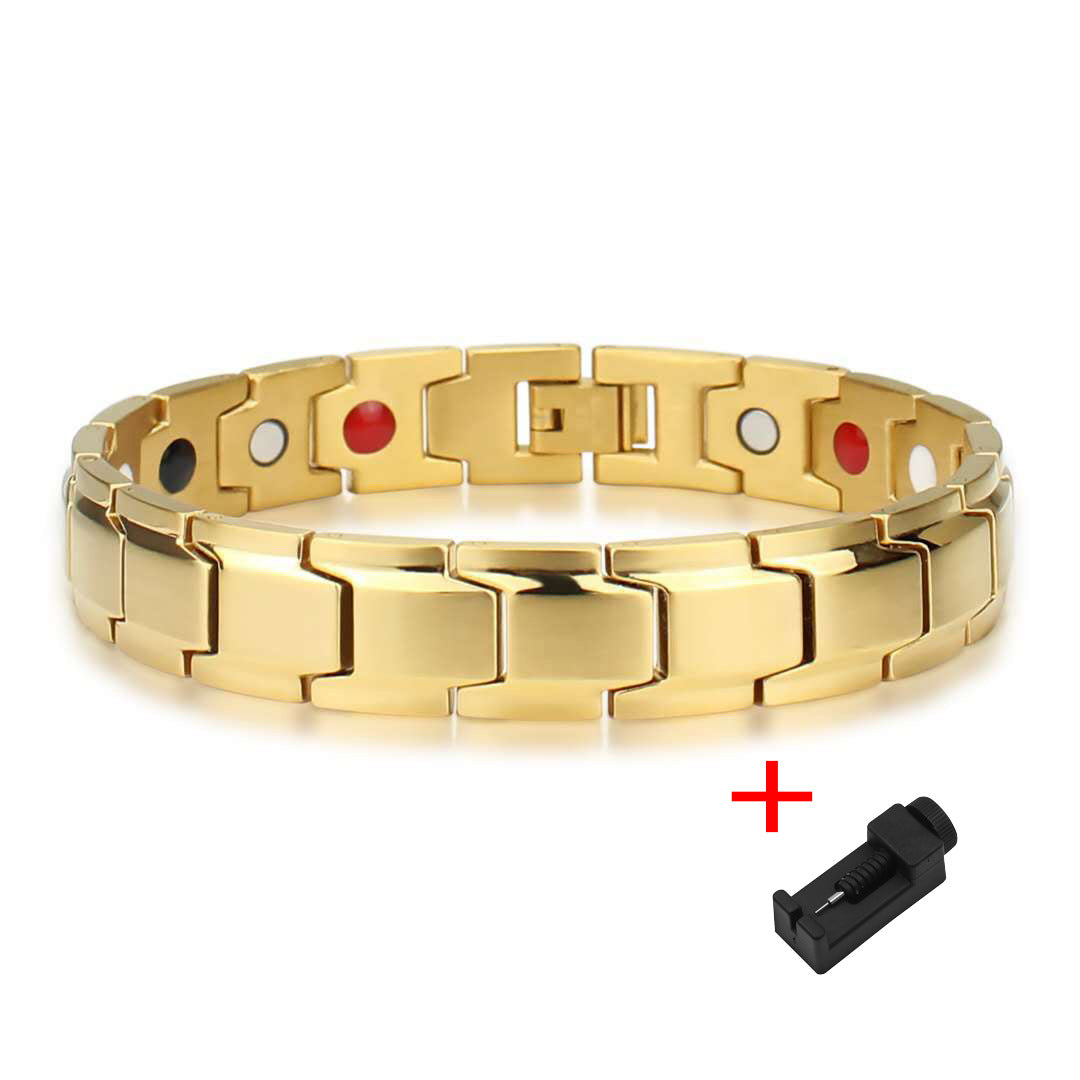 Temu Cross-Border Detachable Magnetic Bracelet European and American Fashion Unisex Couple Magnetic Bracelet Adjustable Watch Chain