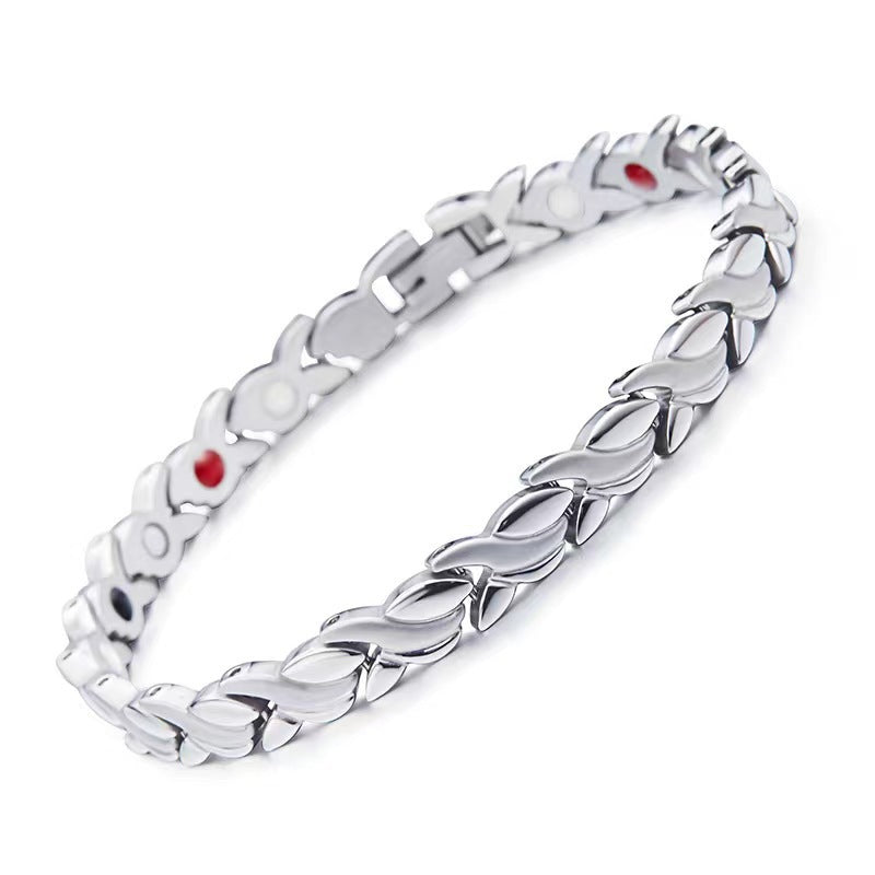 Temu Cross-Border Detachable Magnetic Bracelet European and American Fashion Unisex Couple Magnetic Bracelet Adjustable Watch Chain