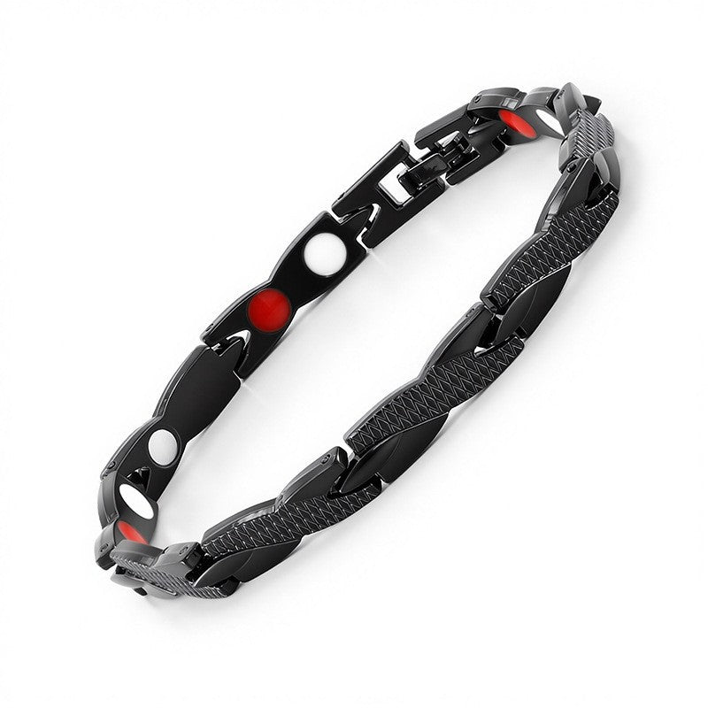 Temu Cross-Border Detachable Magnetic Bracelet European and American Fashion Unisex Couple Magnetic Bracelet Adjustable Watch Chain