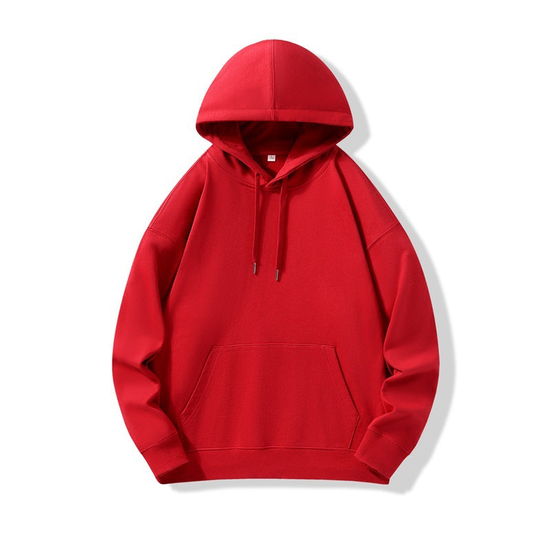 Hooded Sweater | Non-Deformable Pure Cotton Sweater Xinjiang Cotton Shoulder Pullover Autumn and Winter Solid Color ins Street Tide Hoodie