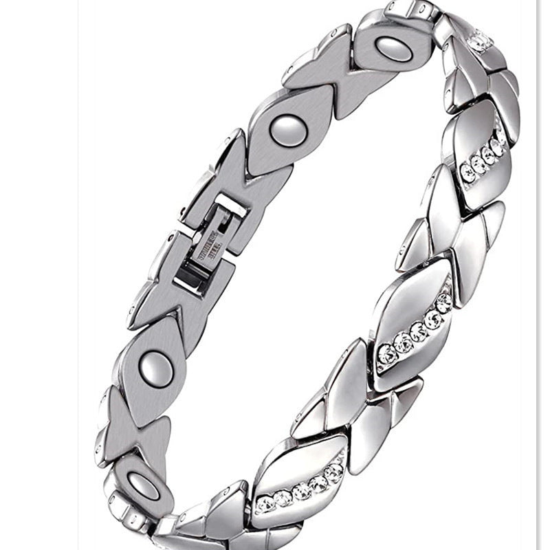 Temu Cross-Border Detachable Magnetic Bracelet European and American Fashion Unisex Couple Magnetic Bracelet Adjustable Watch Chain