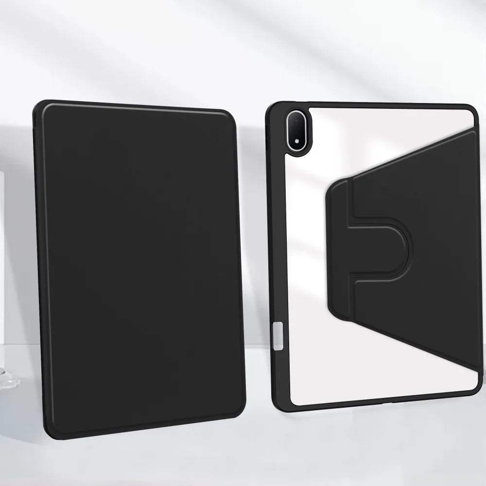 Tablet Case For OnePlus Pad 3 2Pro Oppo Pad 4 4Pro 13.2 IN with Pen Holder 360° Rotating Clear Hard Stand Flip  Shockproof Cover