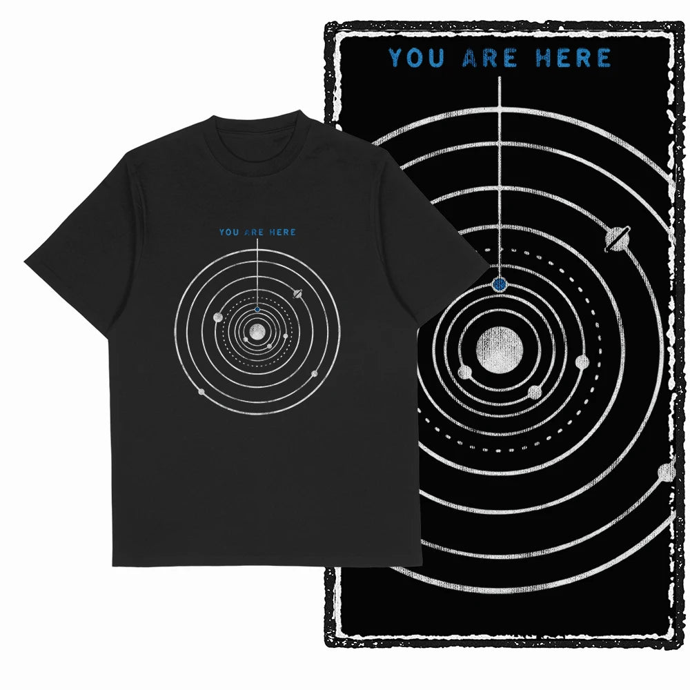 Coolmind SA 100% Cotton astronaut Graphic T shirt fo men Cool Moon print Big Size men tshirt BLACK men's novelty tee shirt