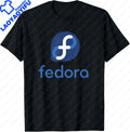 Linux Fedora T-Shirt White Tagline & Logo Open Source Os Tee T-Shirt Unisex Summer Streetwear Tops Mens Clothing Ropa Hombre