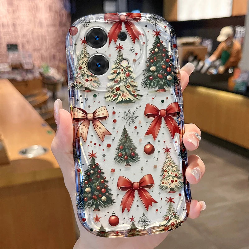 Christmas Tree Snowflake Case for Xiaomi Redmi Note 14 13 12 11 10 Pro Plus 5G 9 14C 13C 4G 12C 10C 10S A2 A1 Silicone Cover
