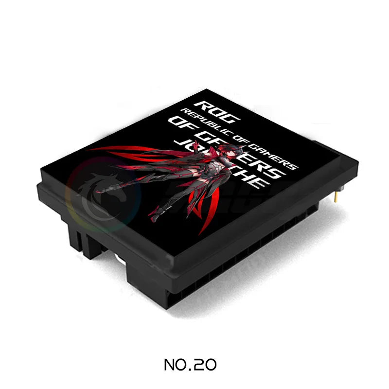 DIY Customizable ATX 24 Pin to 90 Degree Power Plug Supply Cable,Motherboard Connectors Modular Mounting