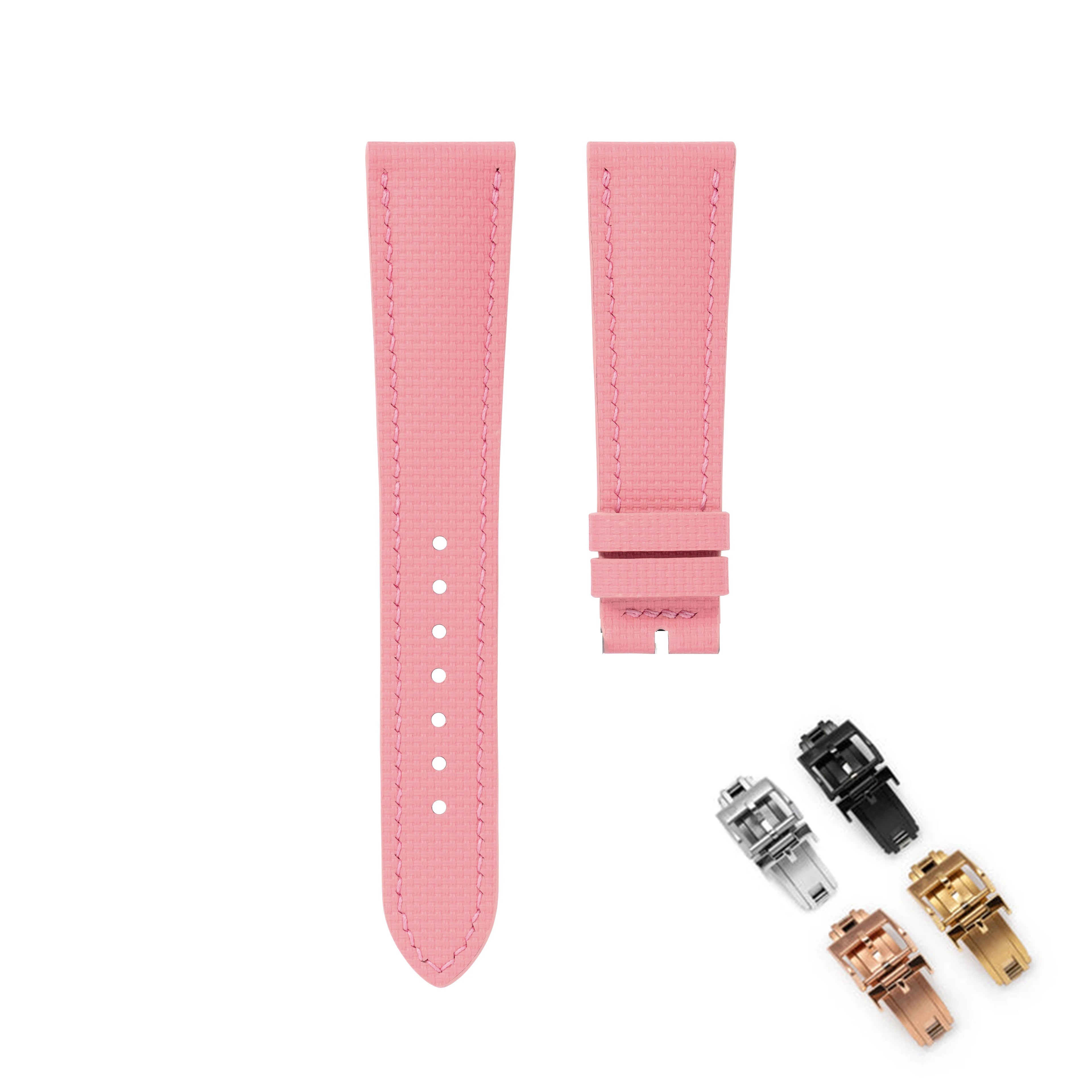 FKM Rubber Sailcloth Watch Strap 18mm 19mm 20mm 21mm 22mm Watch Bands Fit For Omega Seamaster 150 Omega Speedmaster Swatch