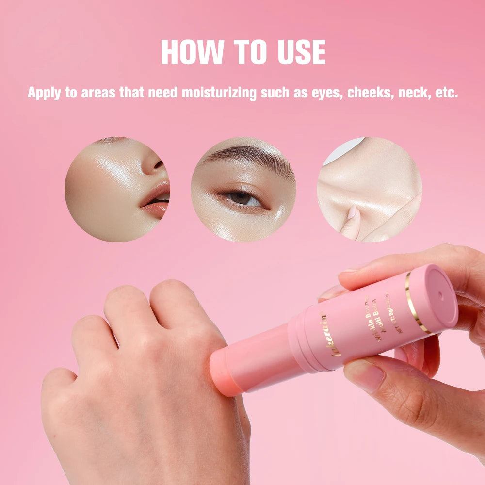 Pink Hydrating Stick Deep Hydrating Facial Skin Multi-functional Long-lasting Brightening Smooth Wrinkle Stick Skin Care Makeup