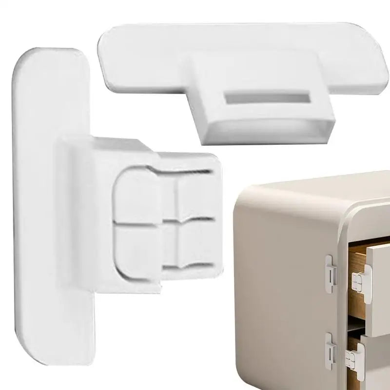 Refrigerator Locks Refrigerator Child Lock Self-Adhesive Fridge Closer Fixed Buckle for Glass Metal Protection Kids Adults Home
