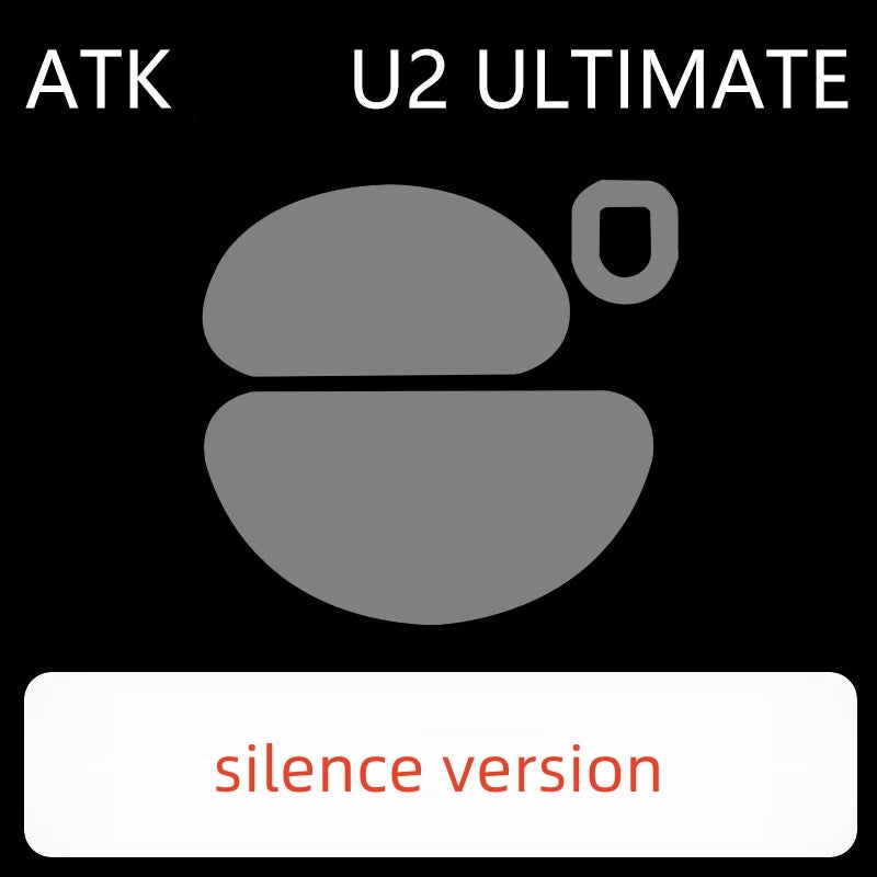 1 Set Meow Gaming Gear Ultraglide Mouse Skates For ATK U2 Mini/ Pro/ ULTRA/ ULTIMATE Brake Control Silence Feet ICE Glides PTFE