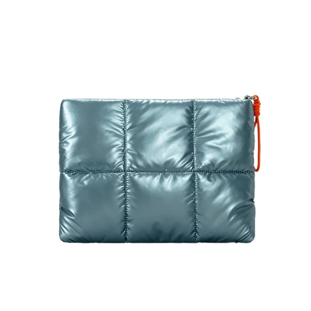 Trendy Puffy Cotton Laptop Bag Waterproof 14 Inch Laptop Sleeve Shockproof Soft Notebook Carrying Case for MacBook/Lenovo/Huawei