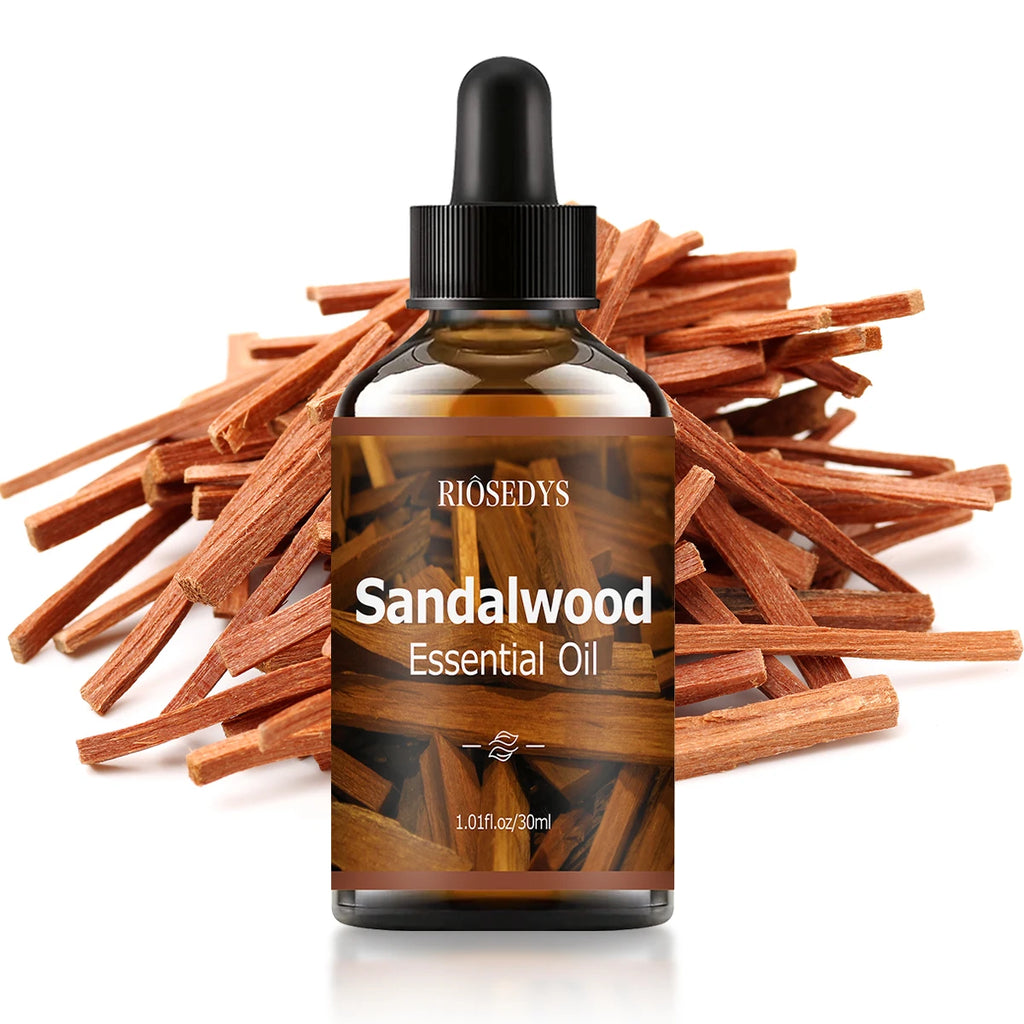 SANDALWOOD ESSENTIAL OIL moisturizing and nourishing massage oil suitable for skincare, fragrance, massage, and all skin types.