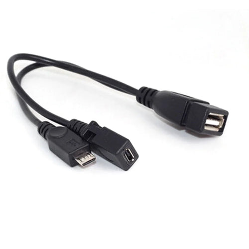 1 to 2 Usb Port Terminal Adapter Micro USB to USB 2.0 OTG Cable with Micro USB Power For Fire Tv Fire Stick Tablet PC Smartphone
