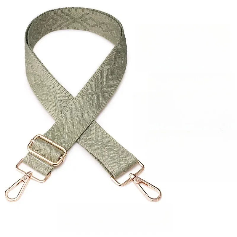 3.8cm Wide Jacquard Bag Strap Adjustable Replacement Crossbody Shoulder Strap for Handbags
