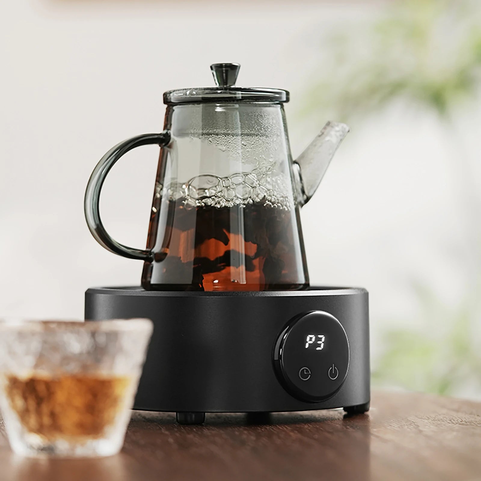 MHW-3BOMBER Mini Coffee Electric Stove for Moka Pot 800w Ceramic Cooktop Milk Water Heating Furnace Coffee Tool Camp Kitchen Use