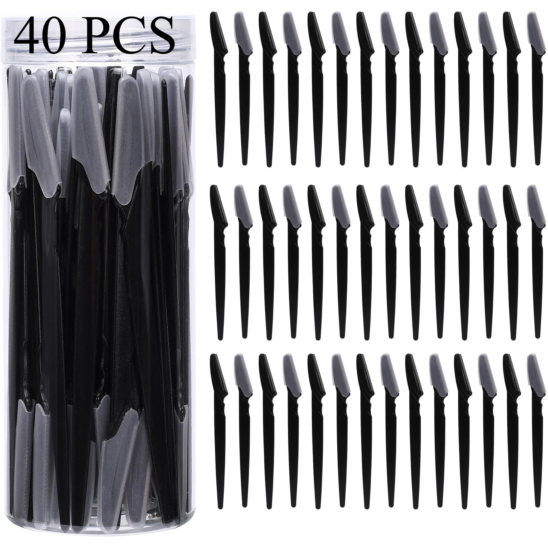 3/30/40Pcs Body Hair Removal Shaver Blades Eyebrows Shaping Knife Eyebrow Trimmer Makeup Beauty Tools Safe Eye Brow Razor Face