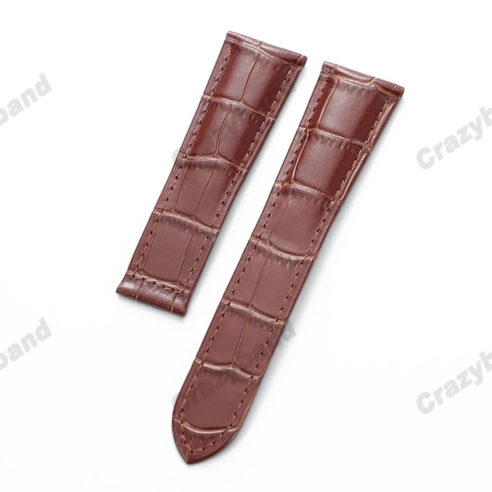 Genuine Leather Watch Strap for Cartier Tank London Solo Business Men‘s Soft Bracelet High Quality New Wrist Band 18mm 20mm 22mm