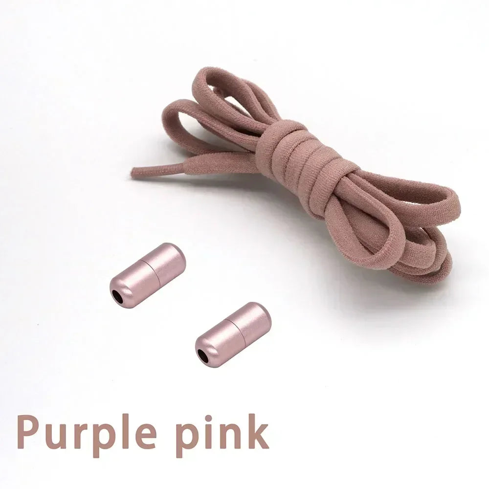 Elastic Shoe Laces Semicircle No Tie Shoelaces for Kids and Adult Shoelace for Sneakers Quick Lazy Laces Colorful Capsule Buckle