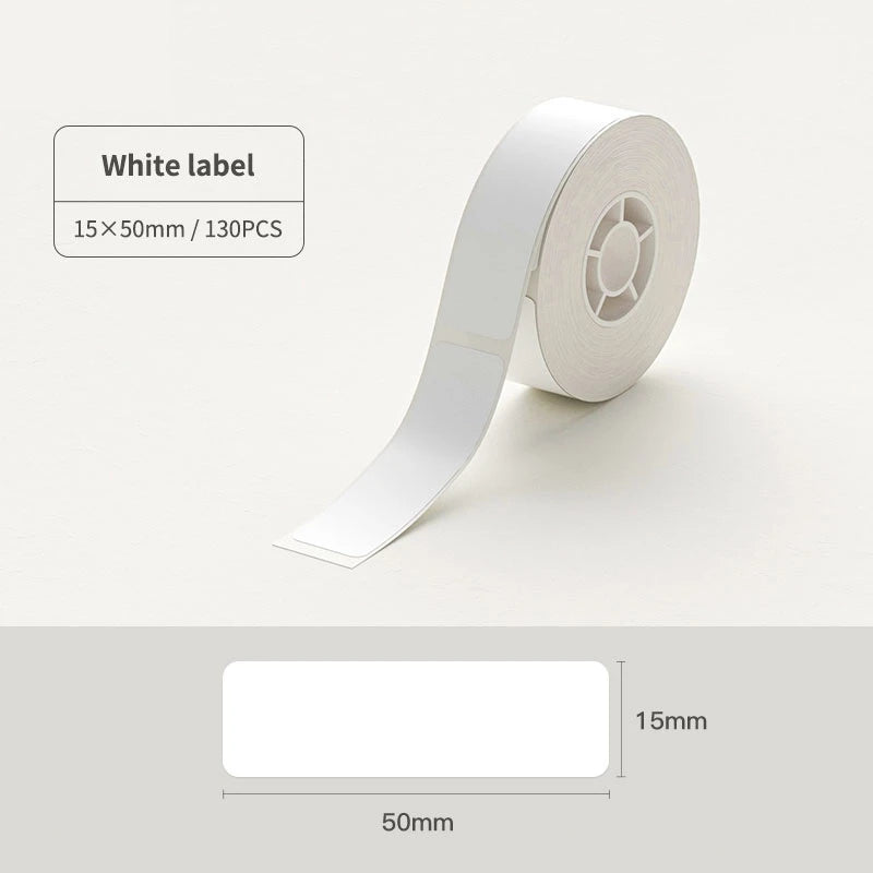 Niimbot Transparent Label Self-Adhesive Round Sticker White Paper For Niimbot D11 D110 Mini Portable Thermal Printer Tag Maker