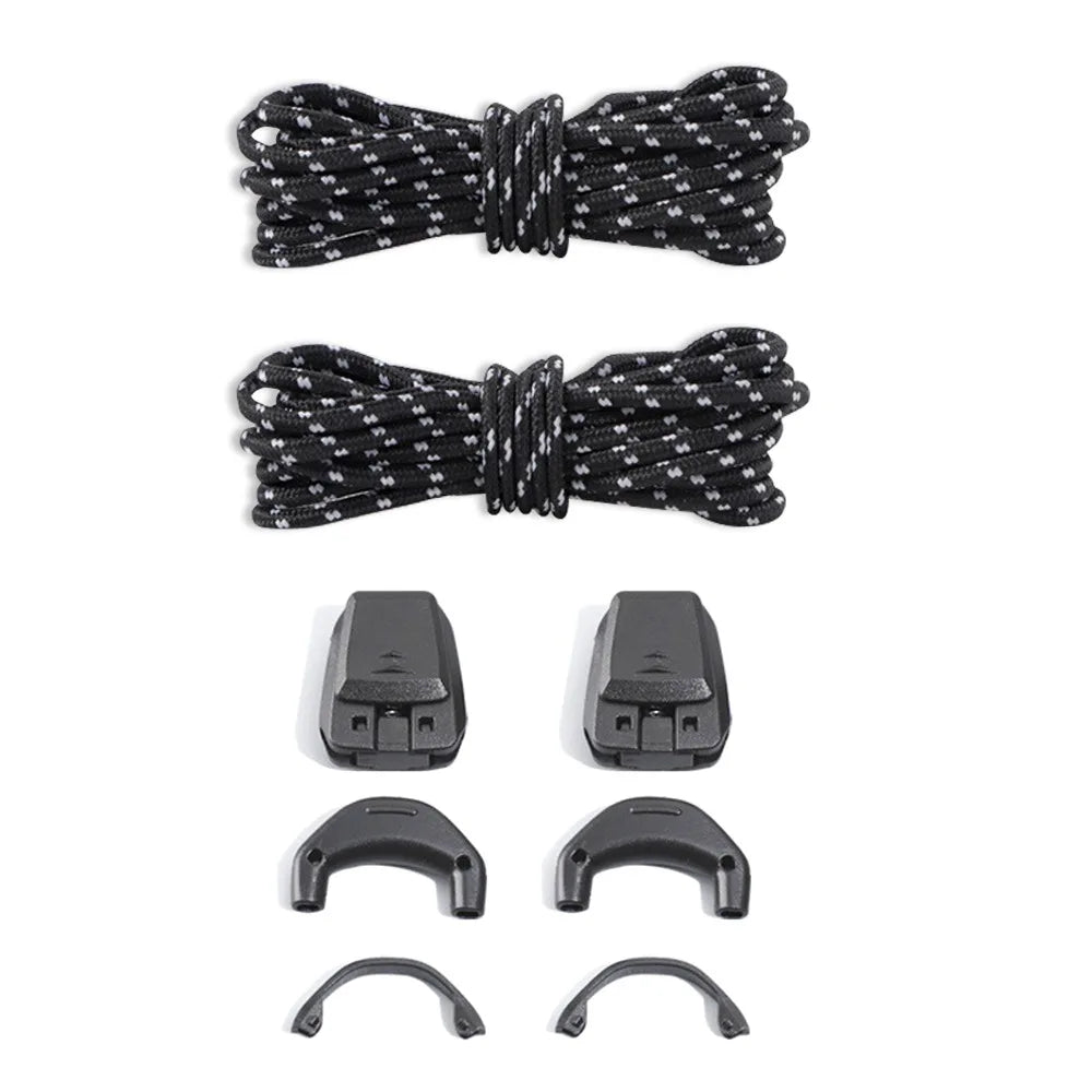 1Pair Without Ties Quick Lace Kit Round Tennis Creative No Tie Shoelaces Running Sneakers Shoelaces for Salomon Shoe Accessories
