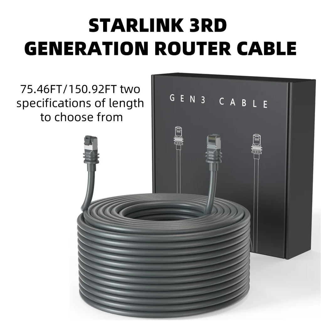 For Starlink 3Rd Generation Router Cable, Gigabit Ethernet RJ45 Router Cable, Used For Starlink Satellite 3Rd Generation Devices